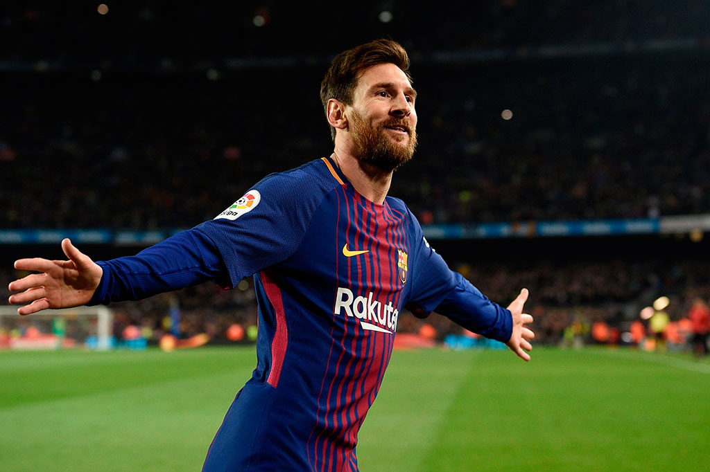 Lionel Messi menggandakan keunggulan tuan rumah menjadi 2-0 pad amenit ke-25. Bola tembakan Messi terdefleksi Naldo sehingga mengecoh kiper Pau Lopez.