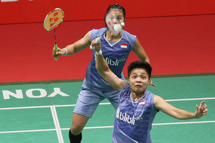 Greysia/Apriyani melangkah ke semifinal setelah menang dengan skors 21-16 21-15.