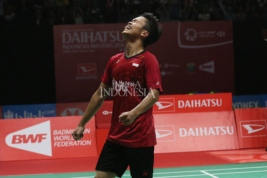 Bagi Ginting ini merupakan partai final yang pertama di musim kompetisi 2018. MI/Ramdani