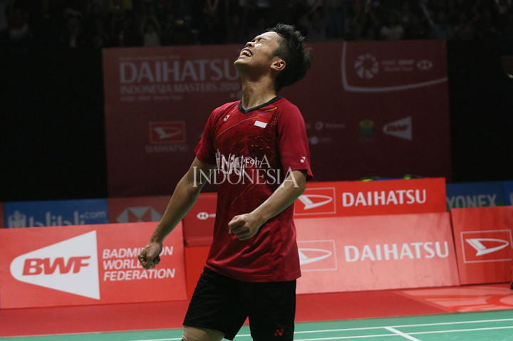 Bagi Ginting ini merupakan partai final yang pertama di musim kompetisi 2018. MI/Ramdani