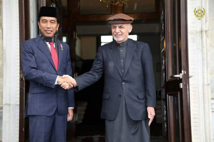 Presiden Jokowi melakukan pertemuan bilateral dengan Presiden Ashraf Ghani.