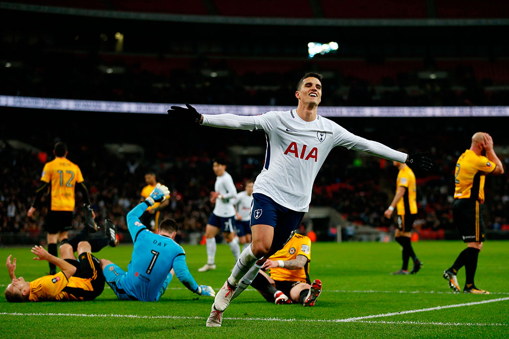 Keunggulan The Lilywhites bertambah delapan menit kemudian lewat Eric Lamela memaksimalkan operasan Son Heung Min. Ini merupakan gol perdananya untuk Tottenham sejak September 2016.