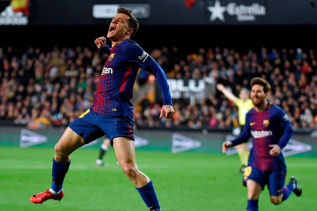 Barca baru bisa memecah kebuntuan pada menit ke-49 lewat Philippe Coutinho yang baru masuk menggantikan Andre Gomes di awal babak kedua. Gol berawal dari umpan silang Luis Suarez dari sisi kiri yang langsung disambar Coutinho sambil menjatuhkan diri.