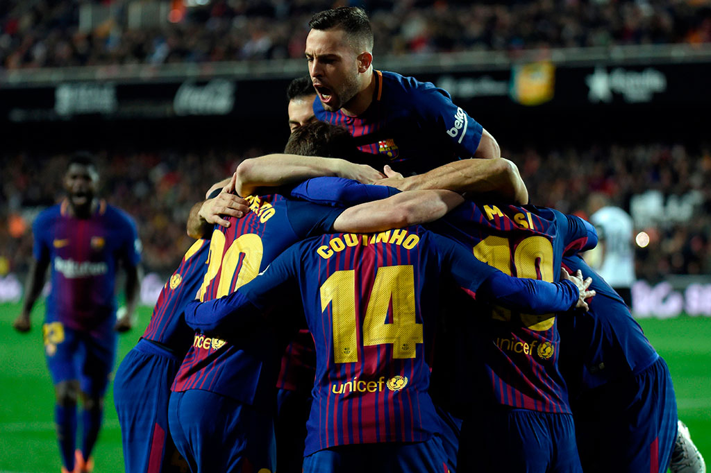 Unggul aggregat 3-0, Barcelona yang telah mengangkat trofi untuk tiga tahun terakhir dan akan berhadapan dengan Sevilla di final pada 21 April 2018 mendatang. Ini merupakan, laga ulangan final 2016 di mana tim Katalan itu menang 2-0 melalui masa perpanjangan waktu.