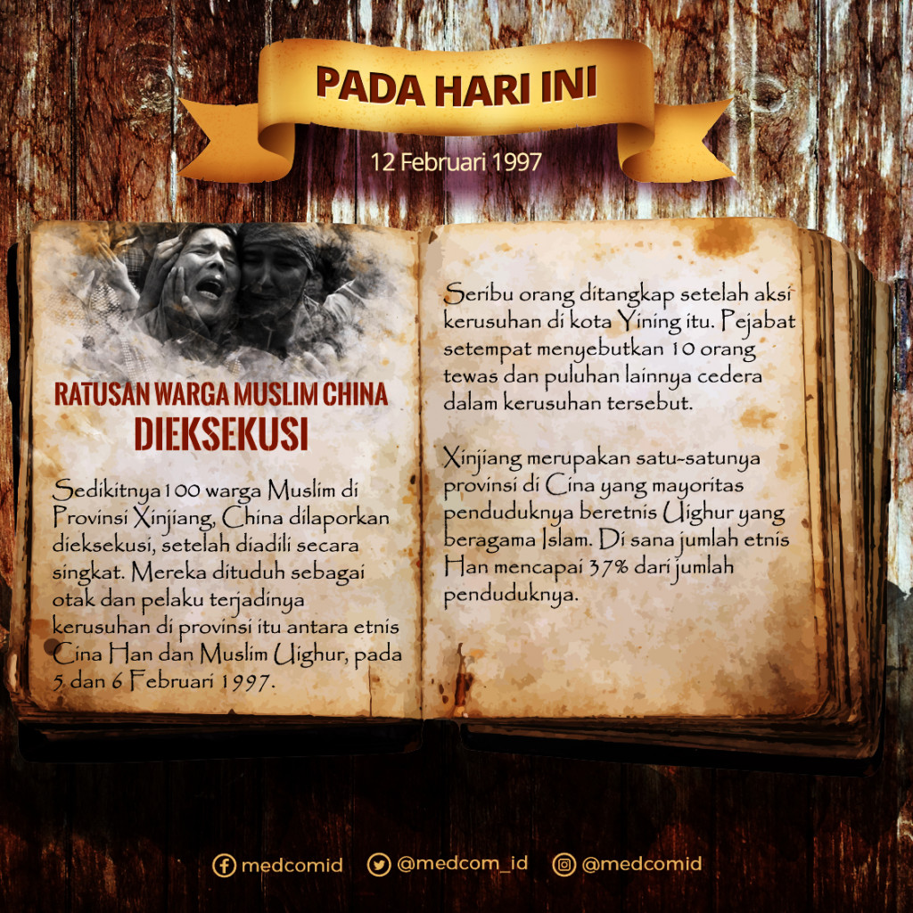 Hari ini: Ratusan Warga Muslim Xinjiang Dieksekusi