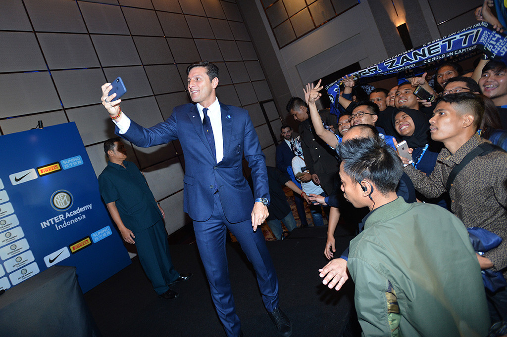 Inter Academy Indonesia pun memperkenalkan diri kembali pada acara yang digelar di Hotel Fairmont, Jakarta. ANTARA/Wahyu Putro A
