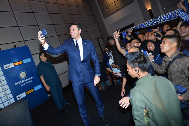 Inter Academy Indonesia pun memperkenalkan diri kembali pada acara yang digelar di Hotel Fairmont, Jakarta. ANTARA/Wahyu Putro A
