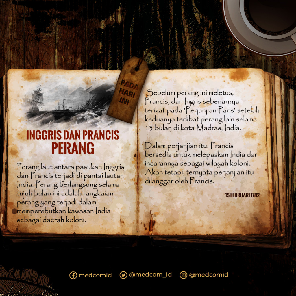 Hari ini: Inggris dan Prancis Perang