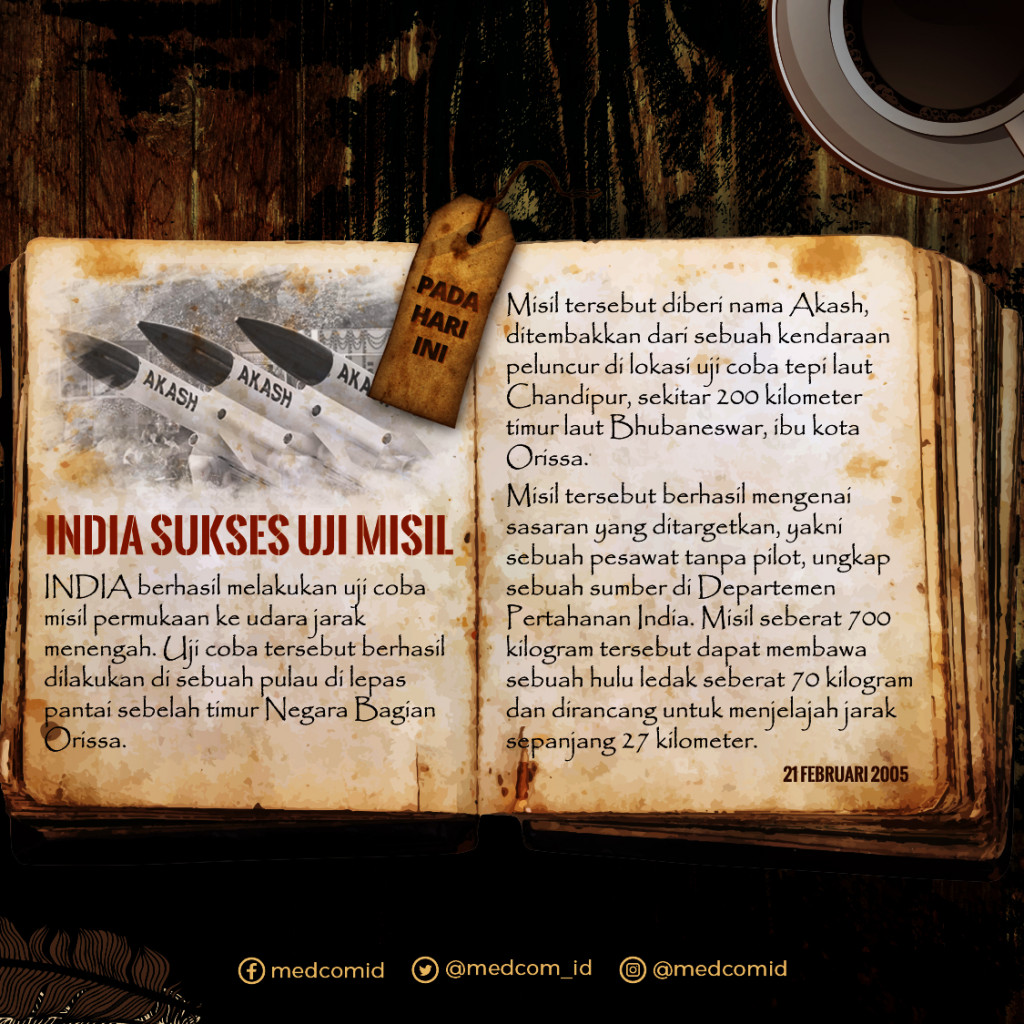 Hari Ini: India Sukses Uji Misil
