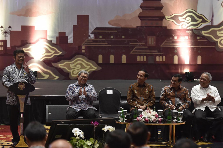 Rakernas APPSI tersebut antara lain membahas kerja sama perdagangan pemerintah daerah untuk penguatan ekonomi nasional. ANTARA/Puspa Perwitasari