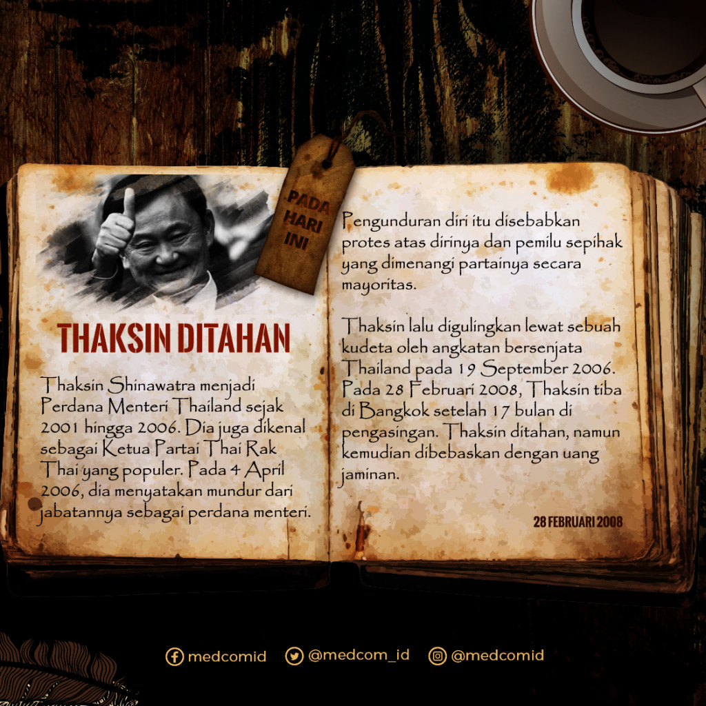 Hari ini: Thaksin Ditahan