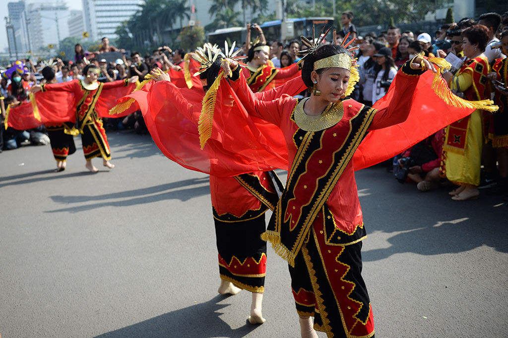 Kegiatan itu bertujuan untuk mengenalkan budaya Nias kepada masyarakat.