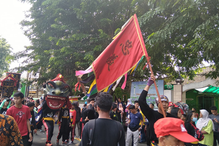 Suasana perayaan Cap Go Meh 2018 di Bekasi.
