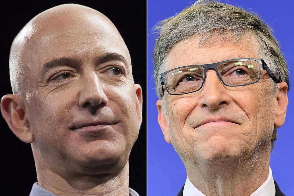 Sementara itu pendiri Microsoft Bill Gates kekayaannya mencapai USD90 miliar (sekitar Rp1.230 triliun).