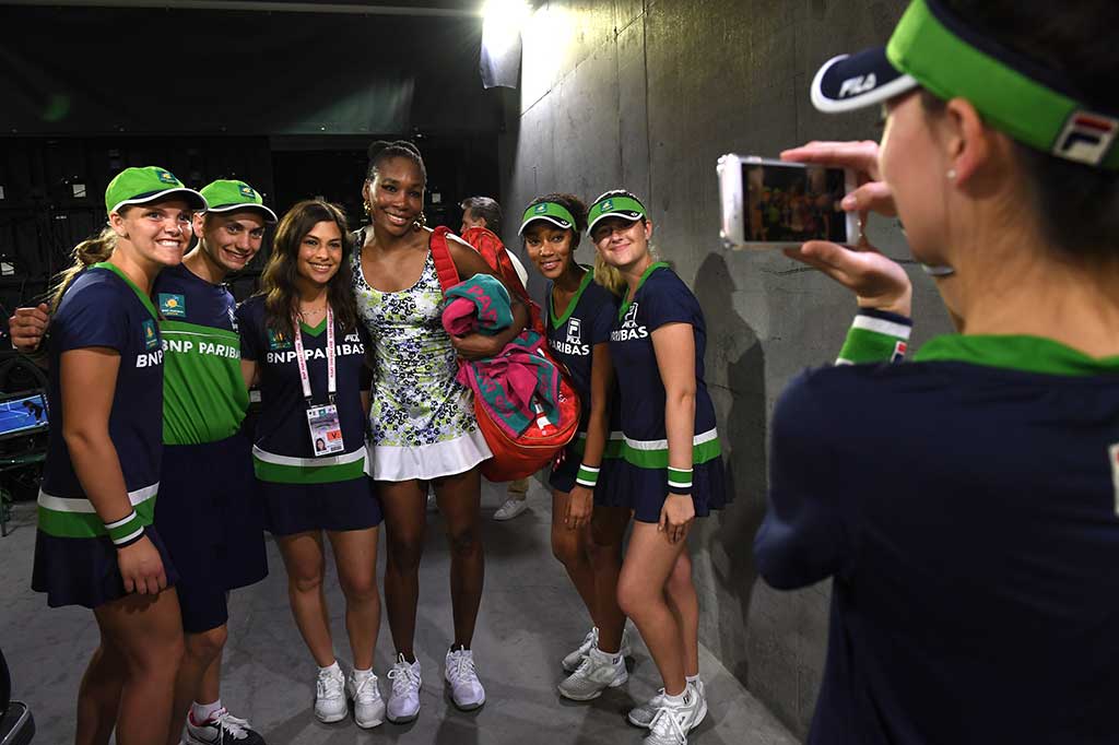 Di babak 16 besar unggulan 10 tersebut akan menghadapi unggulan ke-21 Anastasija Sevastova (Latvia).