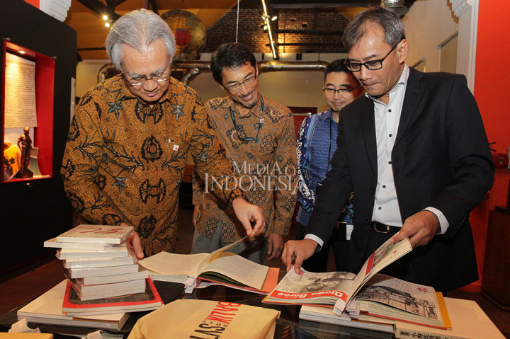 Masafumi Ishii berkunjung ke Museum dan Galeri Foto Jurnalistik Antara (GFJA) dalam rangka pameran 60 tahun hubungan bilateral Indonesia dengan Jepang. 
