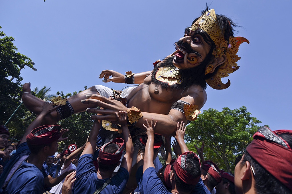 Festival ini menghadirkan 6 ogoh-ogoh dengan fragmen atau cerita berbeda.