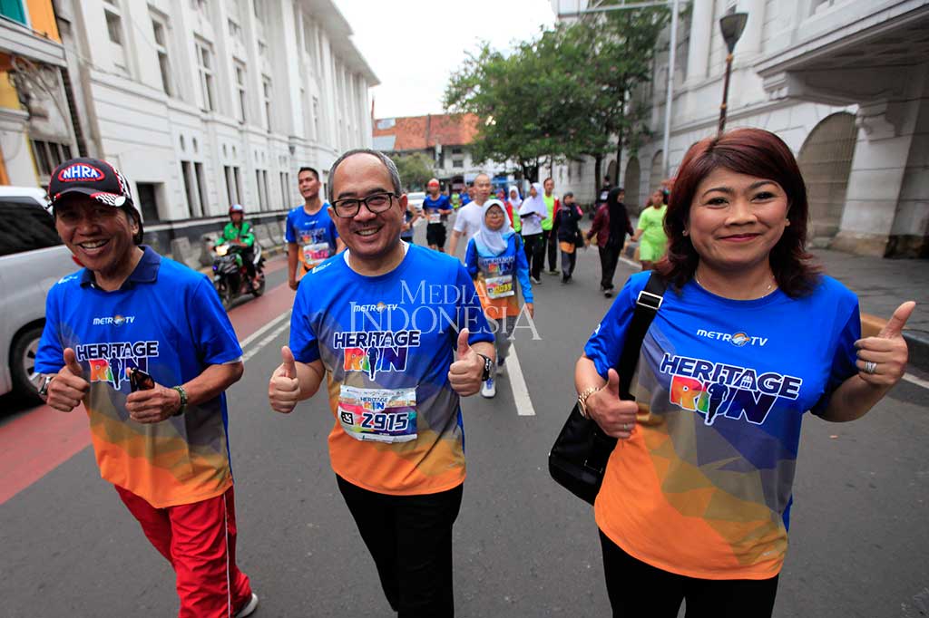 Menurut Direktur Utama Metro TV Suryopratomo, latar belakang diselenggarakannya Heritage Run adalah bahwa menjadi bangsa yang sehat badannya juga harus sehat. Yang kedua untuk menyemarakkan persiapan Asian Games 2018 yang diselenggarakan di Jakarta dan Palembang. 