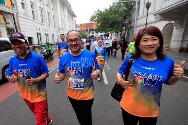 Menurut Direktur Utama Metro TV Suryopratomo, latar belakang diselenggarakannya Heritage Run adalah bahwa menjadi bangsa yang sehat badannya juga harus sehat. Yang kedua untuk menyemarakkan persiapan Asian Games 2018 yang diselenggarakan di Jakarta dan Palembang. 