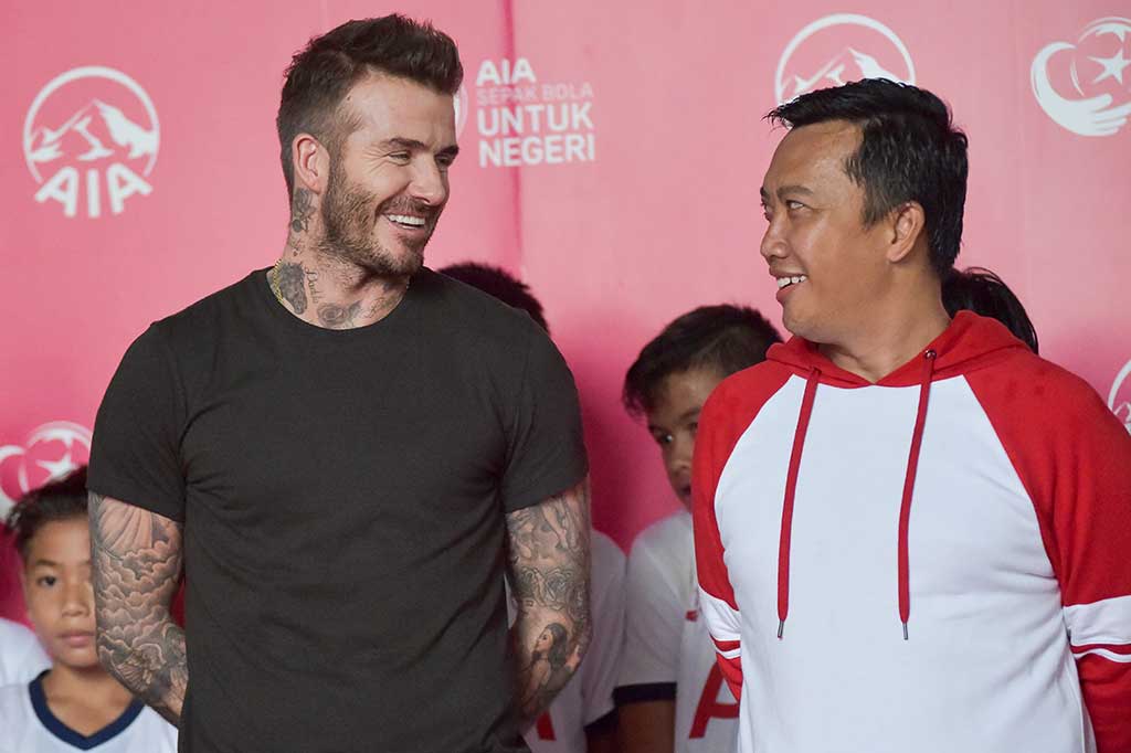 Menpora menyatakan bahwa kedatangan suami Victoria Beckham tersebut ke Tanah Air merupakan suatu kebanggaan, sekaligus memotivasi untuk hidup sehat. 