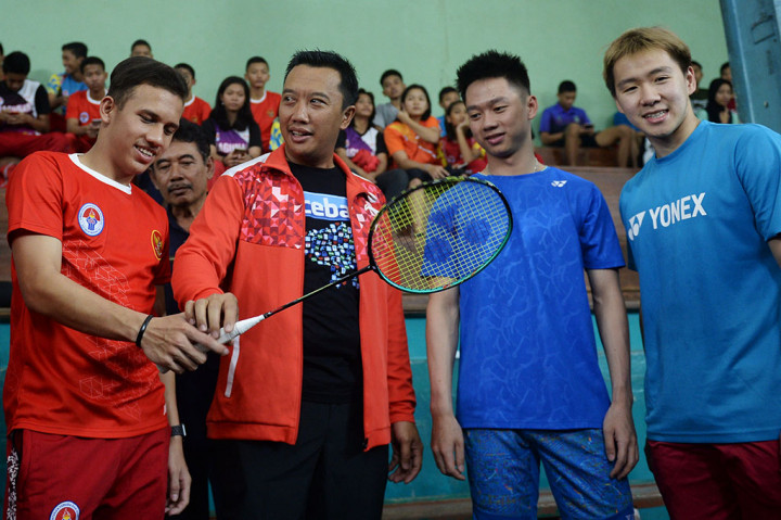 Menpora mengatakan, awalnya ingin mengajak Kevin/Marcus bermain bulu tangkis dengan pesepak bola muda Egy Maulana Vikri dan Witan Sulaeman. Namun keduanya masih menjalani pemulihan. Namun Egy dan Witan tetap menonton dan memberi dukungan di pinggir lapangan bersama siswa SKO Ragunan lainnya.