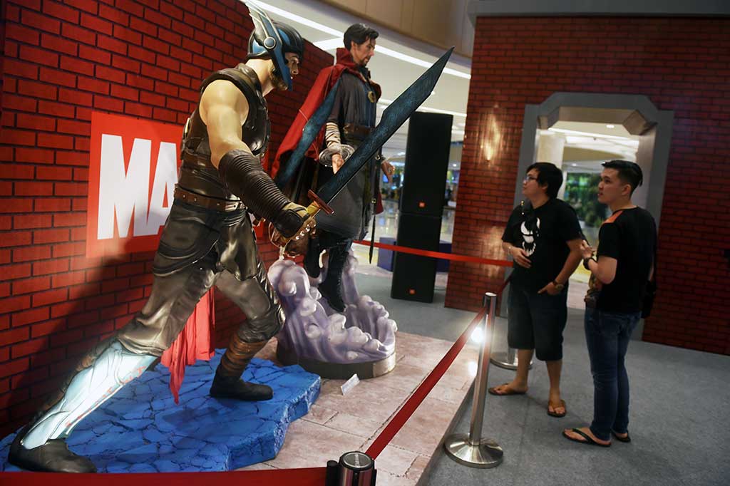 Pameran yang berlangsung mulai 23 Maret 2018 hingga 8 April 2018 tersebut dalam rangka menyambut pemutaran film Avengers 'Infinity War' di Indonesia pada 25 April mendatang. 