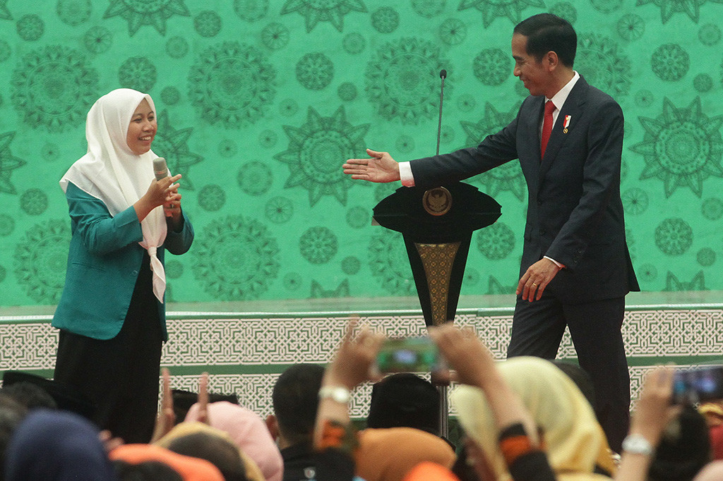 Dalam kunjungannya tersebut presiden juga meresmikan Gedung Umar Bin Khatab dan menjadi Keynote Speaker Studium Generale mengenai