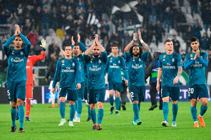 Kemenangan tersebut membuat Madrid selangkah lagi menuju semifinal. Di leg kedua pada pekan Madrid yang giliran menjadi tuan rumah hanya butuh seri untuk lolos. AFP/Alberto Pizzoli