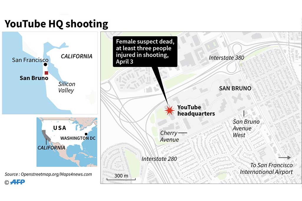 Kantor pusat YouTube terletak sekitar 50 kilometer dari gedung utama Google di Mountain View.