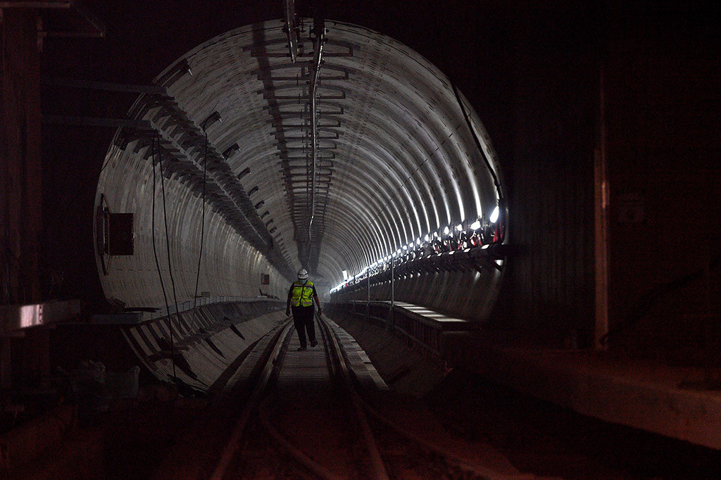 Pembangunan konstruksi infrastruktur MRT Jakarta baik depo,