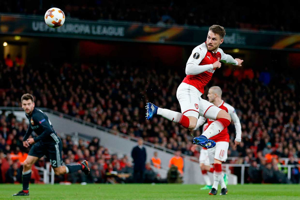 Pada menit ke-38 Ramsey kembali mencatatkan namanya di papan skor untuk membawa timnya unggul 3-1. Mendapat umpan dari Ozil, sontekan Ramsey gagal diantisipasi kiper Igor Akinfeev.