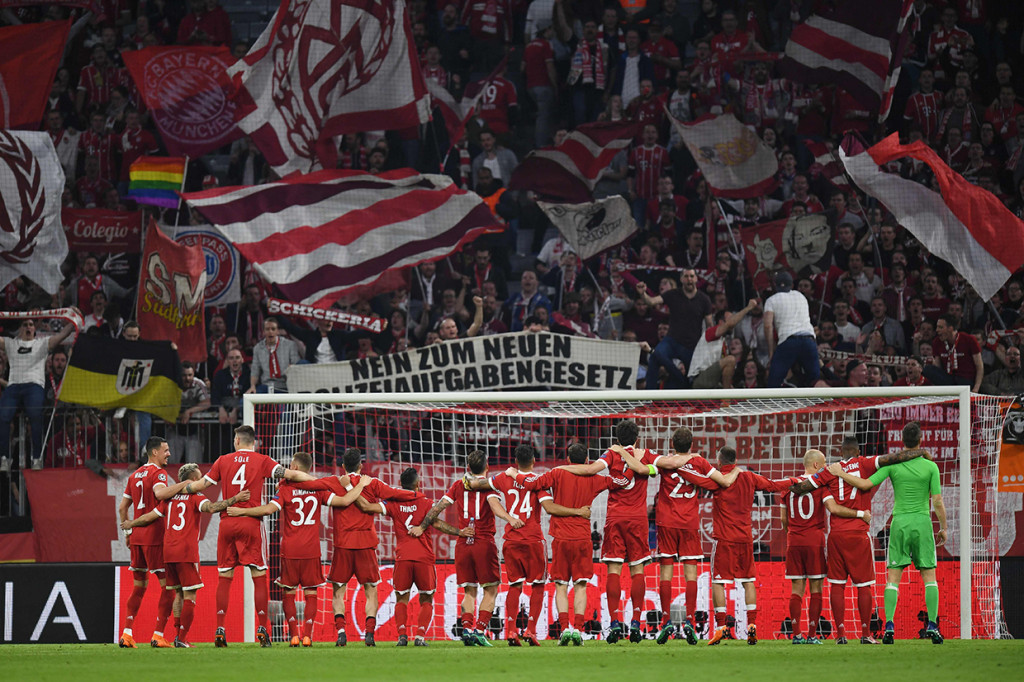 Berdasarkan statistik Whoscored, Bayern Munchen melepaskan 18 usaha tembakan dan enam mengarah ke gawang. Sementara Sevilla membuat 10 upaya mencetak gol dan tidak satu pun yang mengarah ke gawang tuan rumah. AFP/CHRISTOF STACHE 