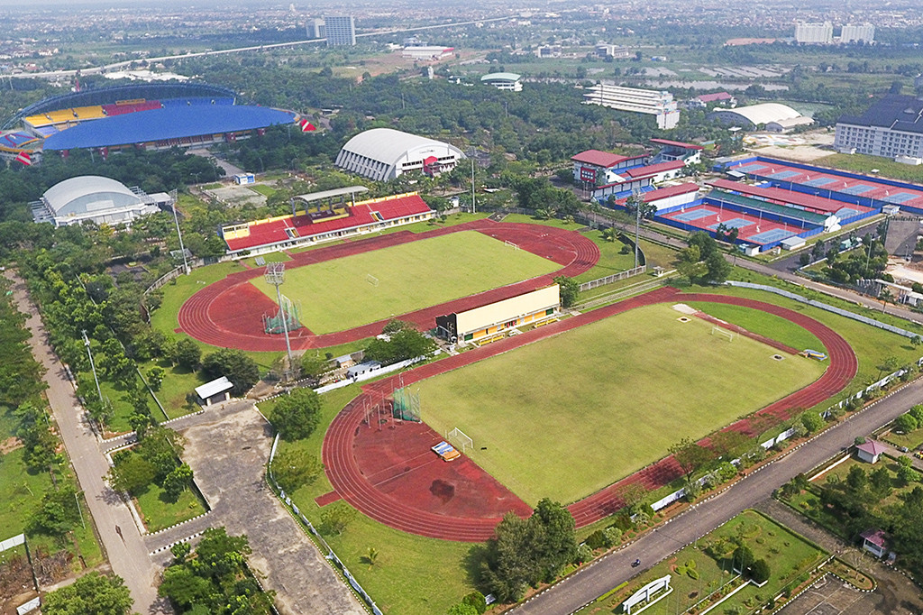 Komplek olahraga Jakabaring Sport City (JSC) di Palembang, Sumatera Selatan telah selesai 100 persen.
