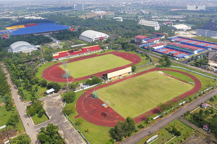 Komplek olahraga Jakabaring Sport City (JSC) di Palembang, Sumatera Selatan telah selesai 100 persen.
