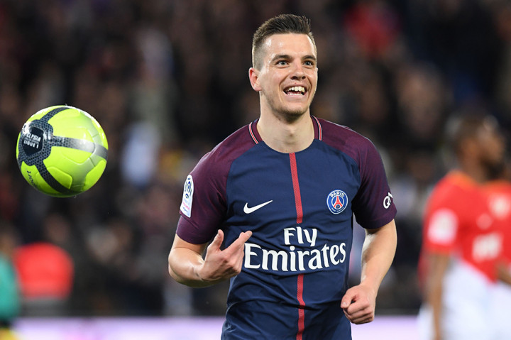 Gol pembuka PSG tercipta di menit ke-16 lewat Giovani Lo Celso. AFP/CHRISTOPHE ARCHAMBAULT