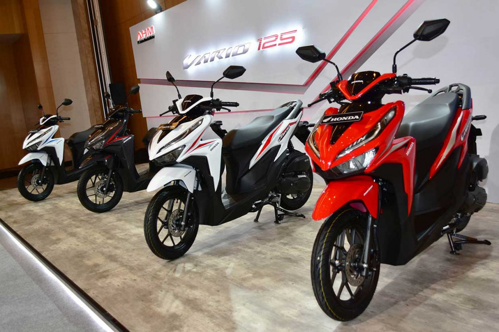 All New Vario 125 usung striping lebih atraktif dan juga fitur antimaling.