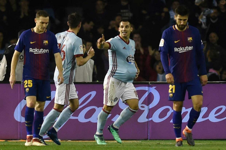 Celta Vigo berhasil menyamakan kedudukan di akhir babap pertama lewat Jonny Castro.