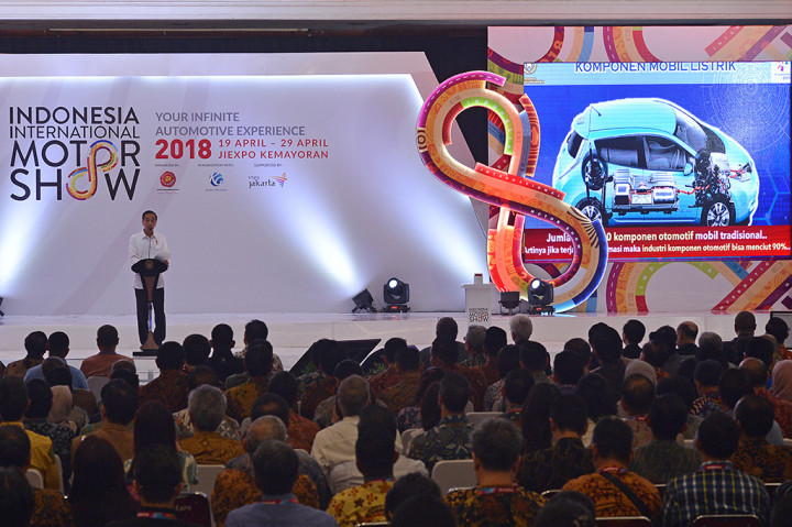 Pada pembukaan pameran otomotif yang mengangkat tema 