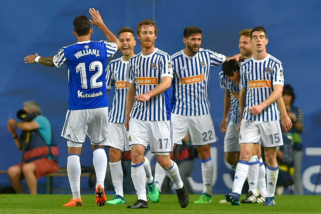 Juanmi kembali mengemas gol pada fase akhir pertandingan untuk melengkapi kekalahan terbesar bagi Atletico di ajang liga musim ini.