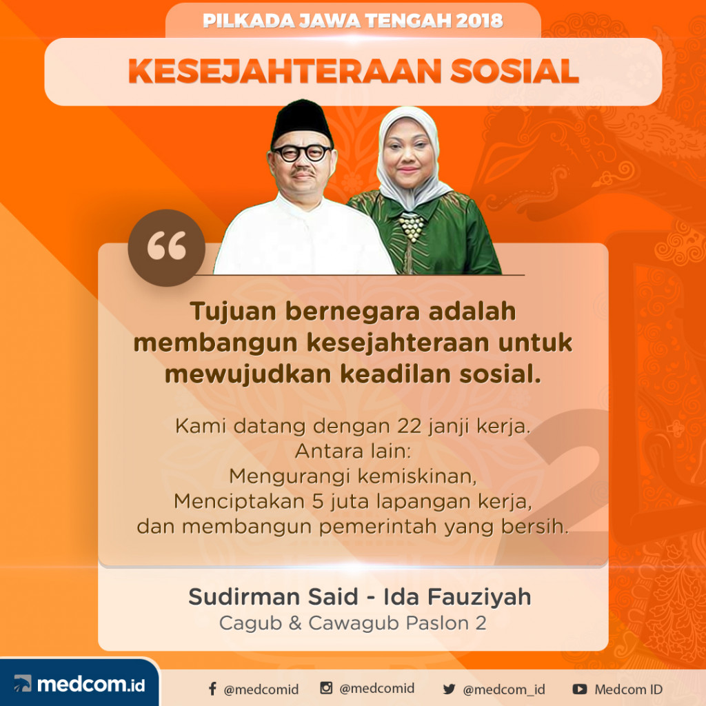 Debat Pilkada 2018 Jawa Tengah, Pasangan Calon Nomor Urut 2