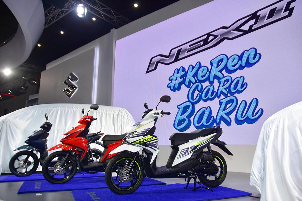 Suzuki Nex II hadir dengan lima pilihan varian.