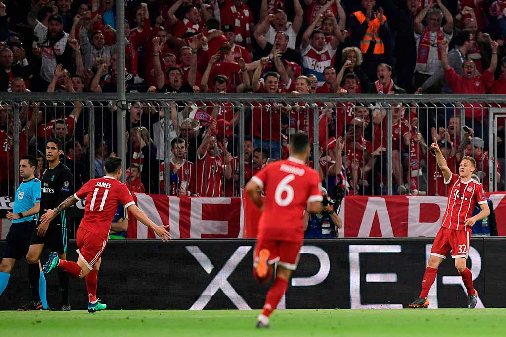 Tuan rumah unggul terlebih dahulu lewat gol Joshua Kimmich pada menit ke-28 setelah Bayern, yang mengejar tiga trofi musim ini menyia-nyiakan sejumlah peluang emas. AFP/Javier Soriano