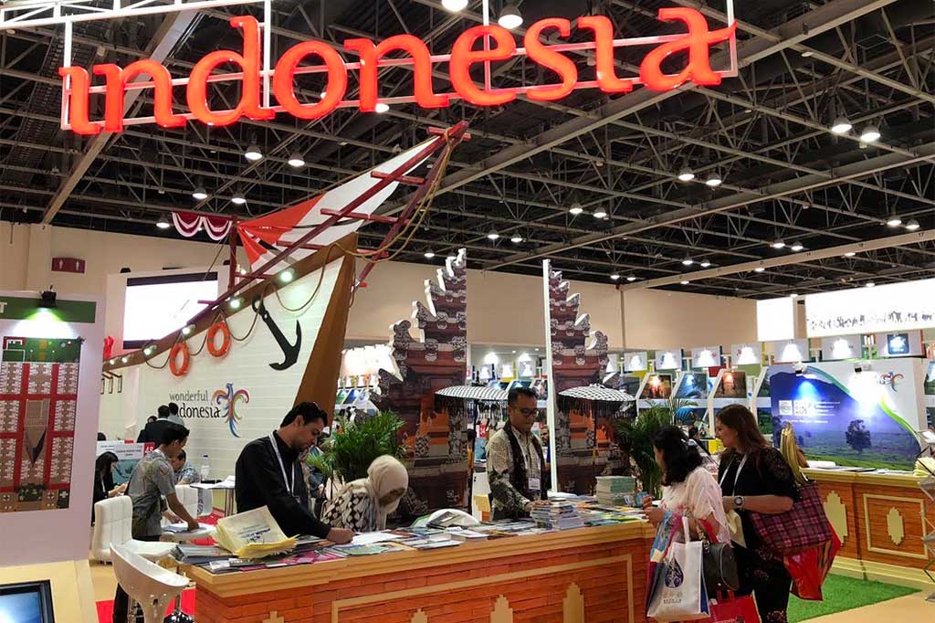 Di eksebisi pariwisata Internasional terbesar Timur Tengah yang diikuti 86 negara dan 2.600 eksibitor tersebut Indonesia menghadirkan tema maritim dengan dekorasi kapal kayu phinisi khas Sulawesi. Ini merupakan keikutsertaan ke-18 kalinya bagi Indonesia di forum yang sudah berlangsung sejak 1994 tersebut.