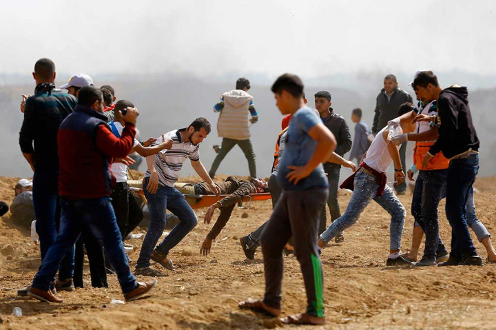 Sedikitnya 44 warga Palestina tewas di tangan tentara Israel sejak serangkaian protes di sepanjang pagar perbatasan pada 30 Maret untuk menuntut hak agar para pengungsi bisa kembali tanah leluhur mereka.