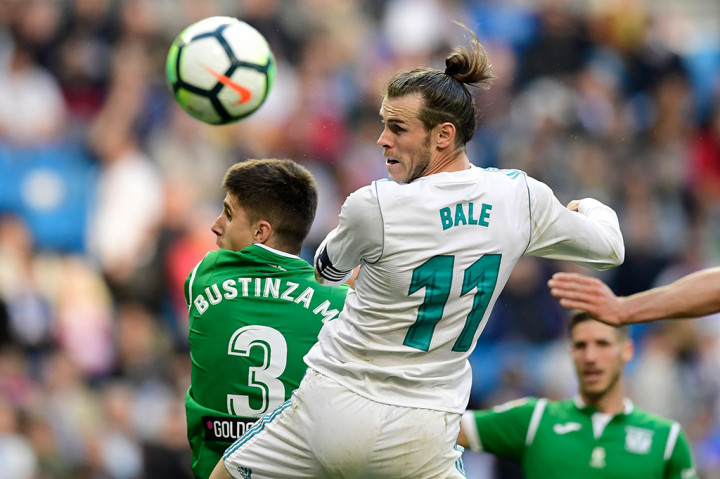 Gareth Bale yang turun sejak menit awal mencetak gol pertama untuk Real Madrid. 