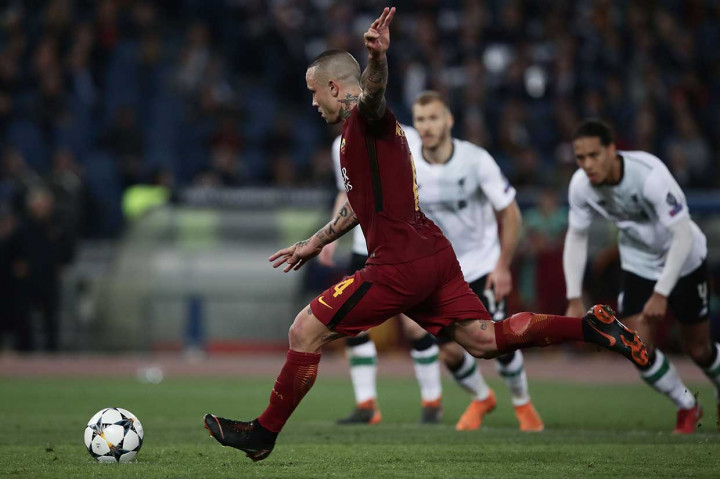 Nainggolan melepaskan tembakan jarak jauh yang berbuah gol pada menit ke-86 untuk mengubah skor menjadi 3-2, dan sukses mengeksekusi penalti pada fase akhir pertandingan. Skor 4-2 bertahan hingga laga usai. AFP/Isabella Bonotto