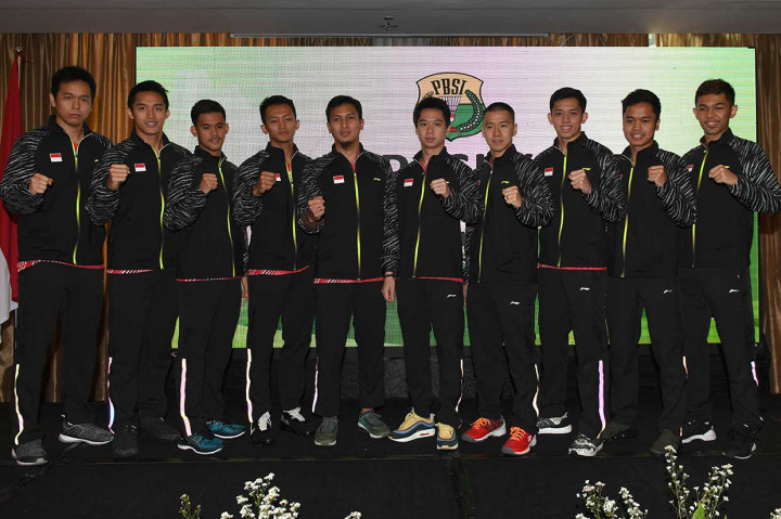 Tim Piala Thomas terdiri dari: Anthony Sinisuka Ginting, Jonatan Christie, Ihsan Maulana Mustofa, Firman Abdul Kholik, Marcus Fernaldi Gideon, Kevin Sanjaya Sukamuljo, Mohammad Ahsan, Hendra Setiawan, Fajar Alfian, dan Muhammad Rian Ardianto.