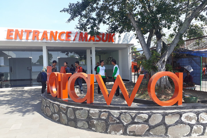 Suasana depan Museum Kereta Api Ambarawa.