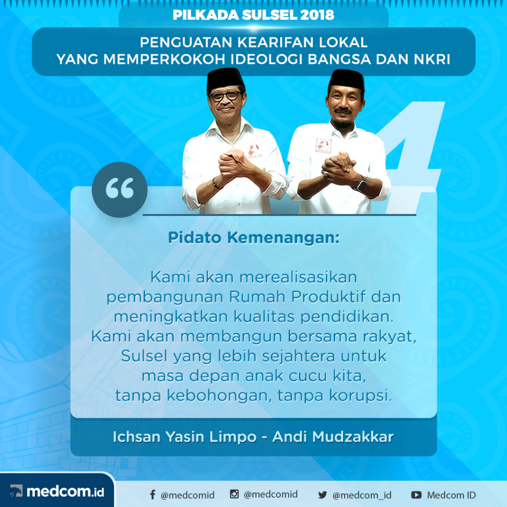 Debat Pilkada 2018: Sulawesi Selatan, Pasangan Calon Nomor Urut 4