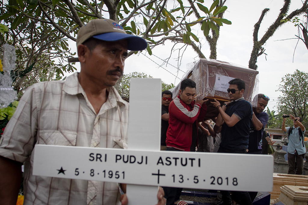 Sri Pujiastuti merupakan salah satu korban meninggal akibat ledakan bom di Gereja Pantekosta Pusat Surabaya (GPPS) pada Minggu (13/5) lalu. ANTARA/Mohammad Ayudha